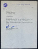 1971 Original Autographed NASA Photo Astronaut Hero Alan B. Shepard Jr. + Letter