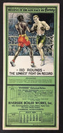 1934 Boxing Blotter Bowen vs Burke 110 Rounds The Longest Fight On Record