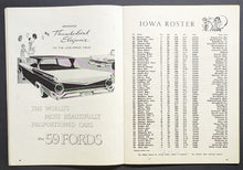 Load image into Gallery viewer, 1959 Rose Bowl Game Program Iowa Hawkeyes vs California Bears NCAA Football VTG
