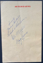 Load image into Gallery viewer, 1950s Don Messer Show Autographed Program+Plaque Canadian Folk Music TV Radio
