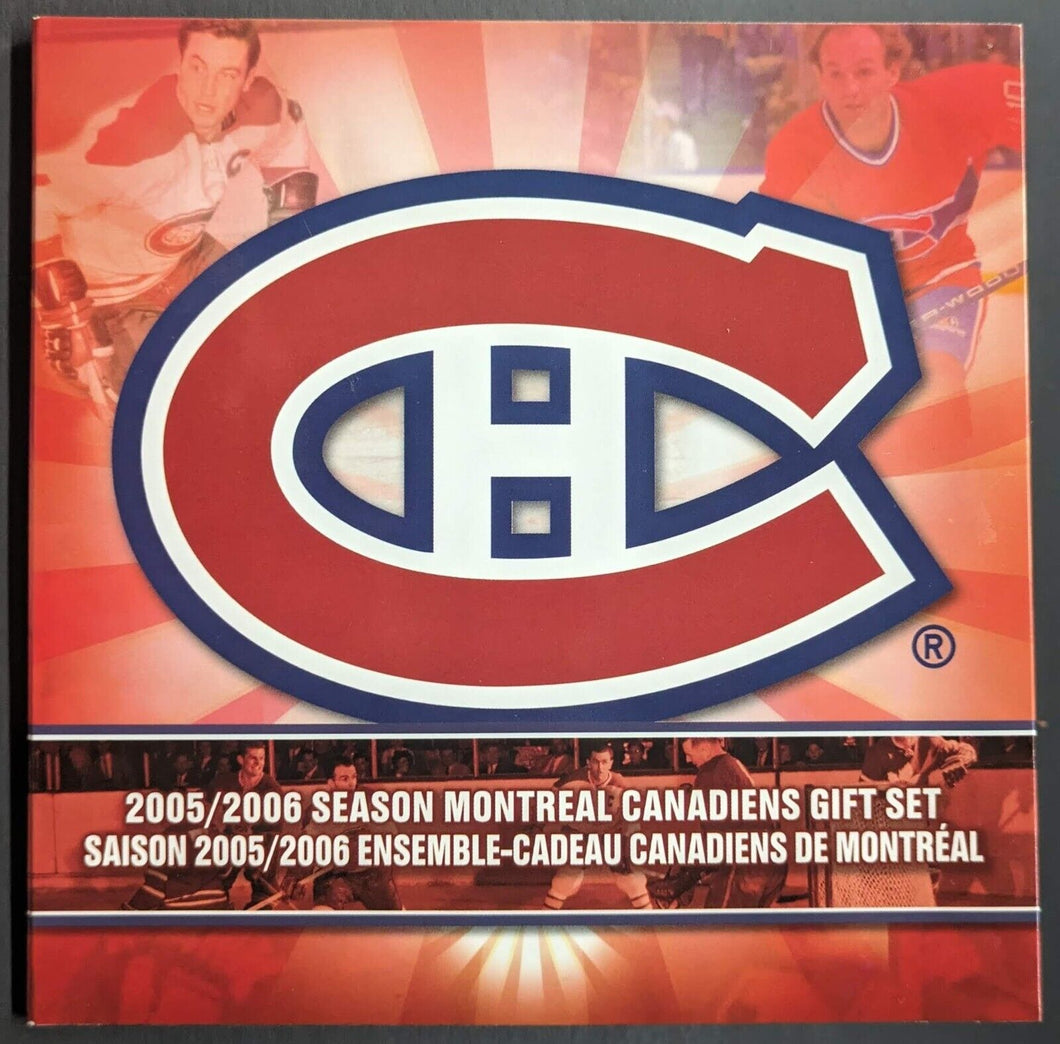 2005-06 Montreal Canadiens 7 Coin Gift Set NHL Hockey Royal Canadian Mint VTG