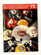 1972 CFL Record Manual Canadian Football League Calgary Regina Winnipeg Toronto