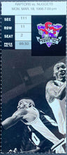 Load image into Gallery viewer, 1996 Toronto Raptors NBA Inaugural Season Ticket Denver Nuggets Basketball
