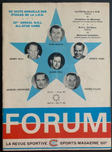 Load image into Gallery viewer, 1967 Montreal Forum NHL Hockey All Star Program Sports Gordie Howe Bobby Hull
