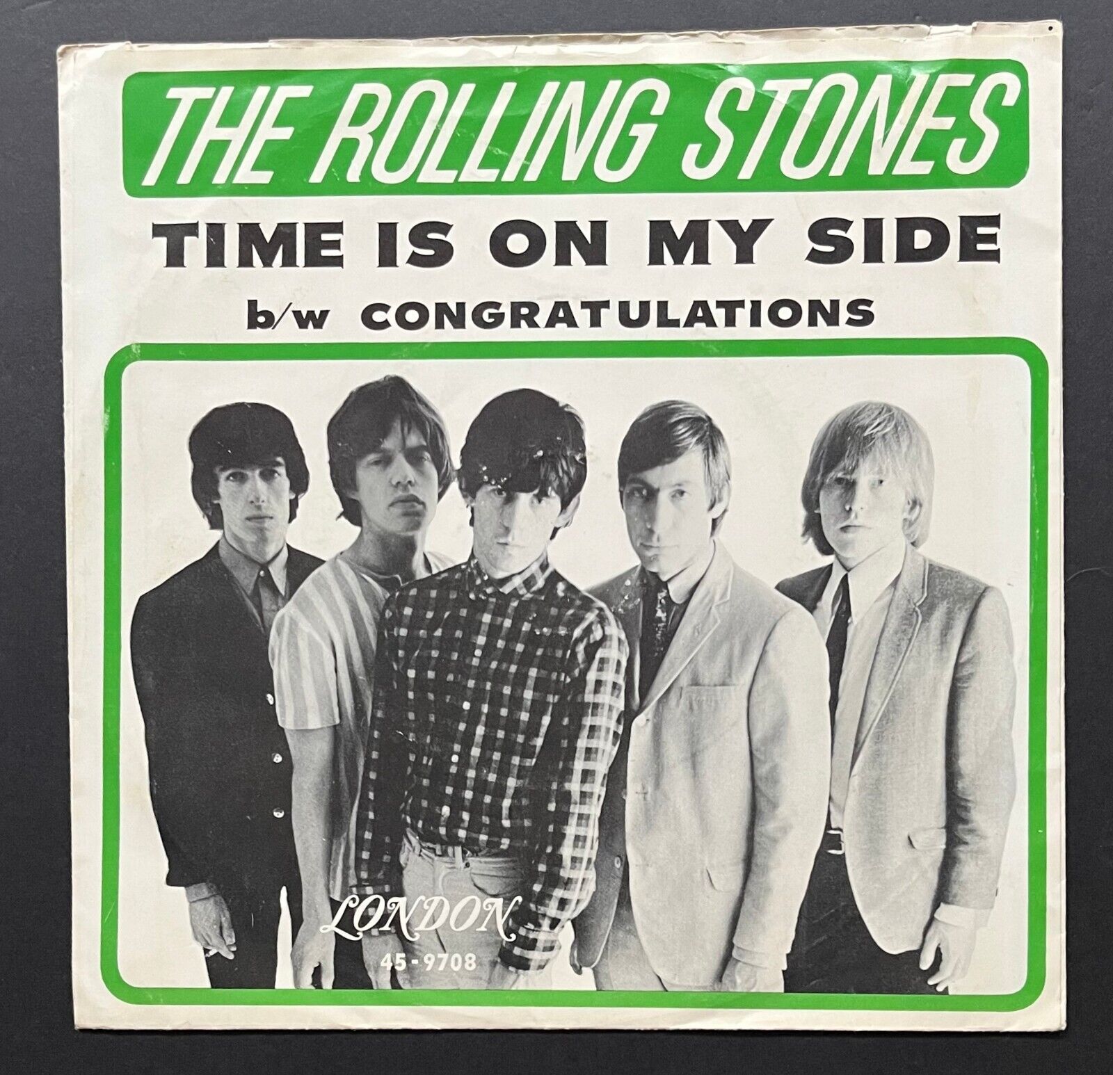 1964 Rolling Stones Time Is On My Side Record 45RPM Record Album