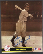 Phil Rizzuto Autographed Photo Signed New York Yankees Baseball Picture Vintage