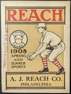 1908 Reach Baseball Equipment Sports Catalogue Vintage Canadian Advertising