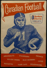 Load image into Gallery viewer, 1954 Vintage Canadian Football League Handbook Alouettes Eskimos Roughriders

