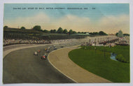 1940's Indy 500 Postcard Indianapolis Motor Speedway Pacing Lap Start Of Race