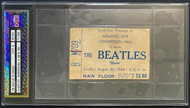 1964 Vintage Beatles Concert Ticket Stub Atlantic City Convention Authenticated