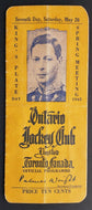 1945 Woodbine Racetrack Very Rare King's Plate Program - Won By Uttermost