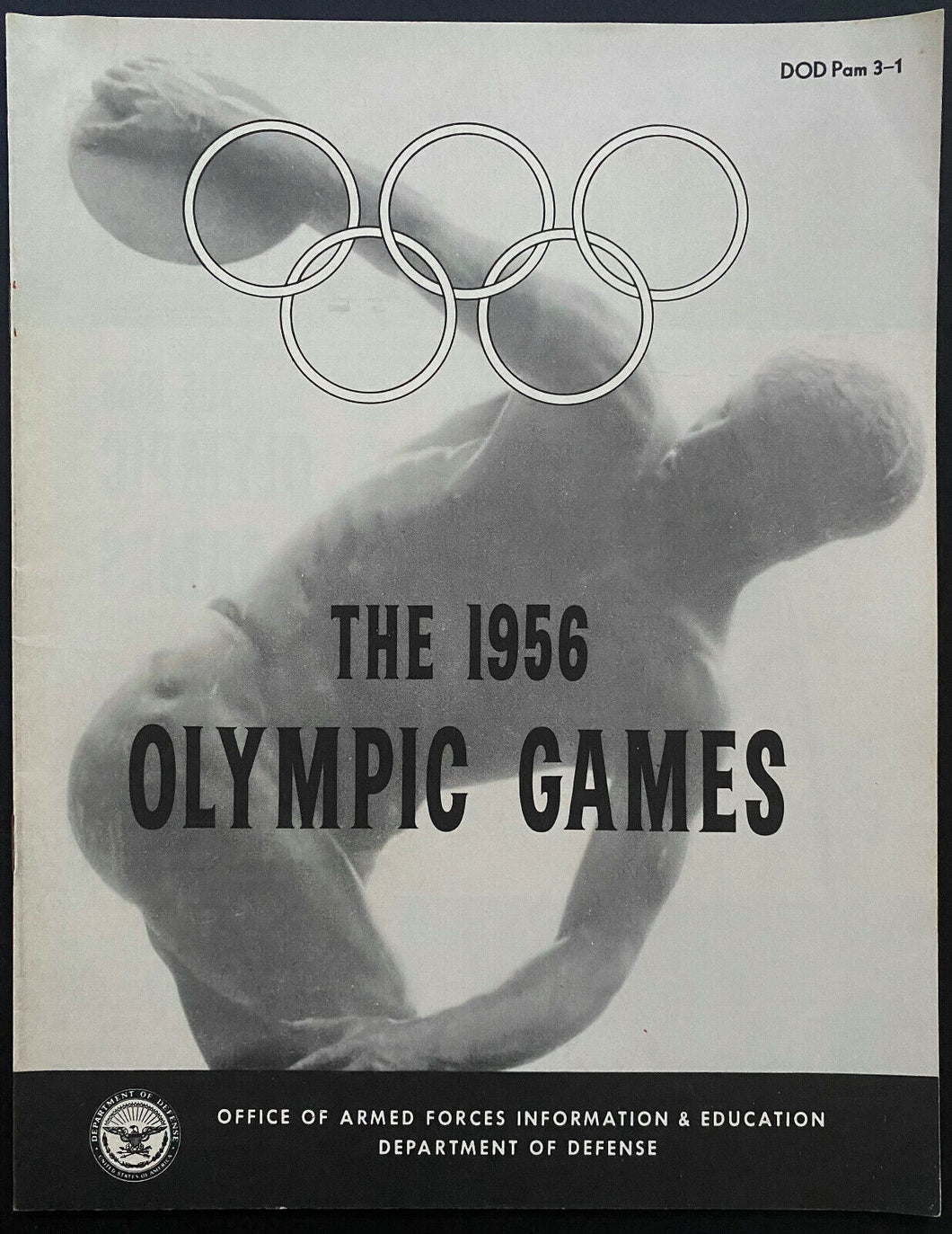 1956 Summer Olympics Preview Booklet USA Team Issued Department Of Defense