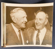 1958 MLB All Star Game Baltimore Press Photo Managers Casey Stengel + Fred Haney