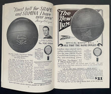 Load image into Gallery viewer, 1929 D + M Athletic Goods Catalog Fall/Winter Seasons All American Football
