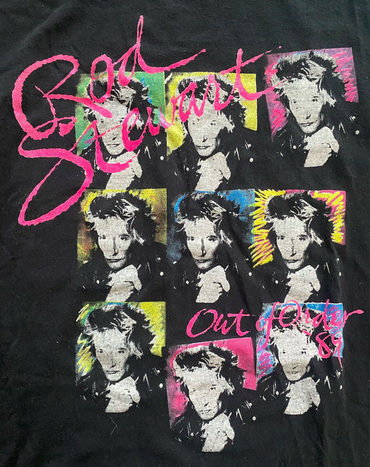 1989 Rod Stewart Out Of Order Tour Vintage Original Concert