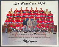 1954 Montreal Canadiens Team Photo Issued By Owners Molson 10 HOFers NHL Hockey