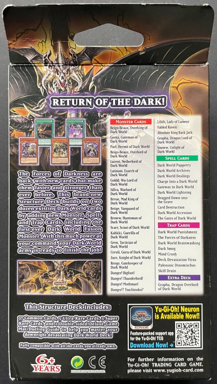 2020 Yu-Gi-Oh CCG Dark World Structure Deck 3 Boxes x45 Cards Shonen J Glory Days Collectibles 2020 Yu-Gi-Oh CCG Dark World Structure Deck 3 Boxes x45 Cards Shonen J Glory Days Collectibles