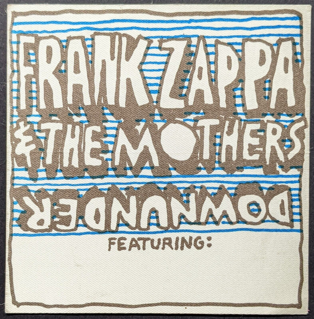1970's Frank Zappa + The Mothers Of Invention Backstage Pass Down Under Tour