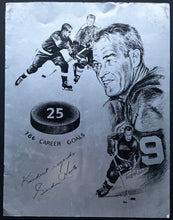 Load image into Gallery viewer, 1972 Gordie Howe #9 Jersey Retirement Program Detroit Olympia Stadium NHL HOF

