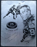 1972 Gordie Howe #9 Jersey Retirement Program Detroit Olympia Stadium NHL HOF