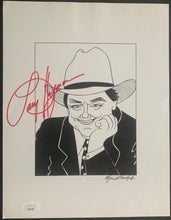 Load image into Gallery viewer, Larry Hagman Autographed Caricature TV JSA LOA Signed Drawing Photo Vintage
