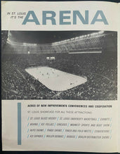Load image into Gallery viewer, 1960&#39;s St. Louis Arena Advertising Piece NHL Hockey St. Louis Blues 6 Pages
