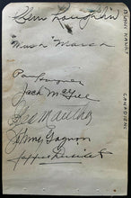 Load image into Gallery viewer, 1930s Vintage Signed NHL Hockey King Clancy Frank Calder 8 Others Autographed
