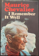 Maurice Chevalier I Remember It Well Hardcover Book Autographed JSA Celebrity
