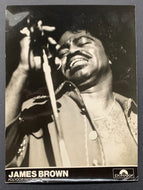 1970's The Godfather of Soul James Brown Type 1 Photo Polydor Records VTG LOA