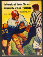 1947 University Of Santa Clara vs San Francisco NCAA College Football Program
