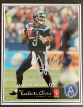 Load image into Gallery viewer, Mounted Photo Legendary CFL Football QB HOFer Damon Allen Signed Autographed
