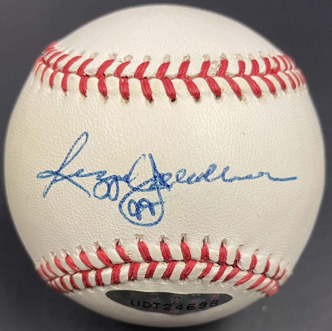 Reggie Jackson Autographed National League Rawlings Baseball Yankees UD + JSA