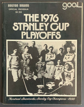 Load image into Gallery viewer, 1976 Boston Garden Stanley Cup Playoff Program Game 3 Semi Final Series Bruins
