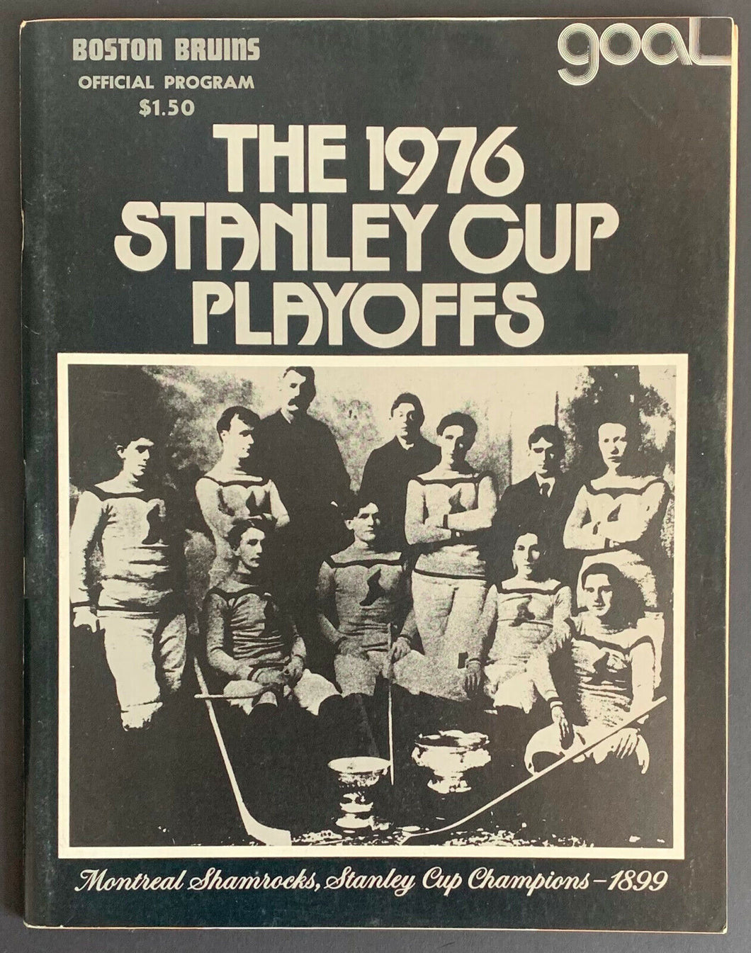 1976 Boston Garden Stanley Cup Playoff Program Game 3 Semi Final Series Bruins