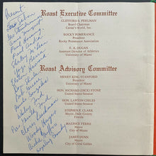 Load image into Gallery viewer, 1978 University Miami Signed Roast Program Autographed x14 Shula Howard Margret
