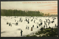 1900's Hockey Post Card Playing Winter Sports Canada Toronto Grenadier Pond