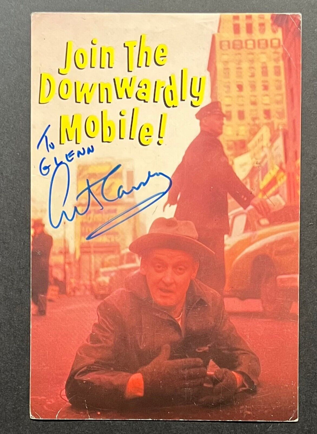 Art Carney Honeymooners Actor Autographed Signed Postcard