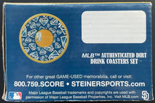 Load image into Gallery viewer, San Diego Padres Drink Coaster Set Petco Park MLB Authenticated On-Field Dirt
