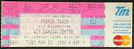 1999 Shania Twain ACC Concert Ticket Unused Full Air Canada Centre Toronto Music