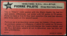Load image into Gallery viewer, 1964-65 Chicago Blackhawks All-Star Pierre Pilote Topps Tallboy NHL Hockey Card
