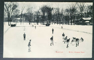 1910 Vintage Canada Winter Sports Postcard Hockey McGill University Montreal