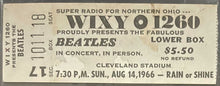 Load image into Gallery viewer, 1966 Cleveland Stadium Beatles Slabbed Concert Ticket Authenticated iCert
