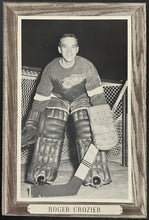 Load image into Gallery viewer, 1964-67 BEEHIVE Group 3 Syrup NHL Hockey Photo Roger Crozier Detroit Red Wings
