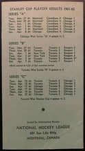 Load image into Gallery viewer, 1961-62 Vintage NHL Hockey Original Six Statistics Book Toronto Maple Leafs
