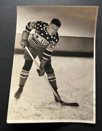 1928 New York Americans Harry Connor NHL Hockey Type 1 Photo Date Stamped