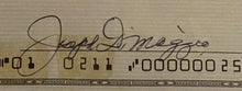 Load image into Gallery viewer, 1991 MLB Baseball HOF Legend Joe DiMaggio Signed Check New York Yankees Cheque
