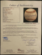 Load image into Gallery viewer, Mickey Mantle Signed Bobby Brown Baseball Autographed New York Yankees JSA LOA
