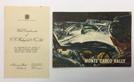 1954 Monte Carlo Rally Racing Book Vintage Castrol Original Issuing Letter Cars