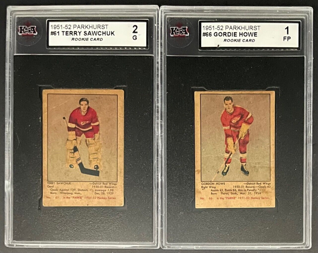 1951-52 Parkhurst Hockey Cards Full Set NHL Howe Sawchuk Richard Rookie RC KSA