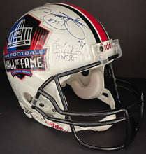 Load image into Gallery viewer, 1996 NFL Pro Football Hall Of Fame Game Signed x20 Riddell Helmet Beckett LOA
